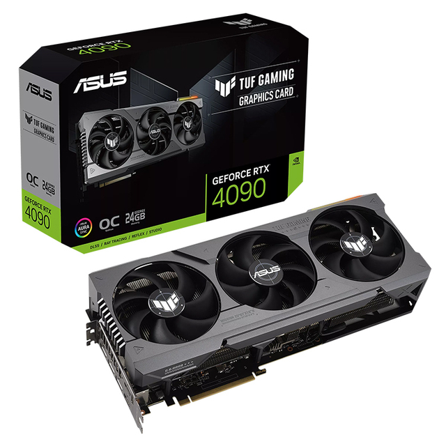 Used ASU'S TUF Gaming GeForce RTX4090 OC Edition Graphics Card With 24GB GDDR6X 384-bit Memory Support OverClock