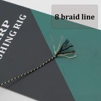Ligne de pêche à la carpe TG 20m, ligne tressée souple non enduite à 8 brins, accessoires de pêche pour montage de ligne, matériel terminal 15LB/25LB/35LB