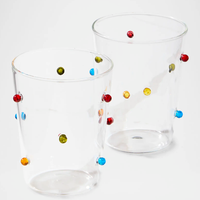 Tasses à eau en verre coloré irrégulier créatif - Vaisselle unique