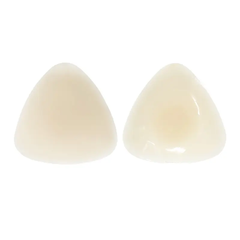 Triangle Pure Silicone Solid Breast Patch Ultra-thin Nipple Cover Invisible Adhesive Silicone Nipple Pasties