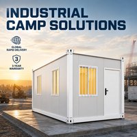 Maisons conteneurs extensibles économiques de 20 pieds, dortoirs modulaires ADU pour travailleurs, kits de camping portables, ateliers de chantier, centres commerciaux