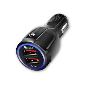 เครื่องชาร์จในรถแบบเร็ว2พอร์ต USB 30W Qualcomm ชาร์จเร็ว QC 3.0ชาร์จในรถยนต์สำหรับสมาร์ทโฟน - Product Image 3