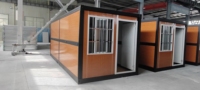 Maison modulaire pliable en acier à construction rapide 20ft 40ft Entrepôt extérieur préfabriqué