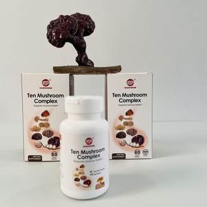 GANOHERB OEM Fábrica Fornecimento Chinês Multi-Cogumelo Cápsulas com Ganoderma Lucidum Spore Powder Atacado Bulk Fabricante - Product Image 4