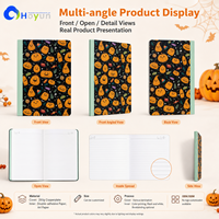 Carnet de notes laminé sur toute la page, thème Halloween, série Jack-o'-Lantern, impression numérique avec logo personnalisé, impression OEM personnalisée