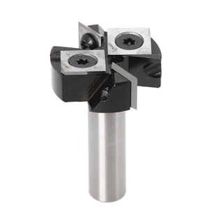 Rabot à bois à 2 cannelures 38.1mm 45mm Diamètre de coupe 6 <span class=keywords><strong>8</strong></span> 12 mm Queue Spoilboard Surfaçage Router Bit Insert Carbide Slab - Product Image 1