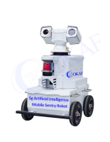 Fonctions 5G et d'intelligence artificielle avec caméra d'imagerie thermique ptz vision jour et nuit utilisant pour robot sentry mobile