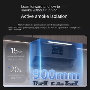 Hotte aspirante intelligente M10 à aspiration latérale avec débit d'air de 26 m³/min pour usage domestique en cuisine - Product Image 5
