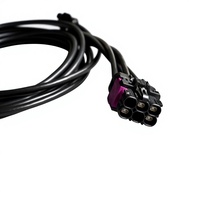 Faisceau de câblage coaxial blindé torsadé H-MTD RG174 étanche pour l'automobile, série Devica E6Z010-001, certifié RoHS, 0,28 mm