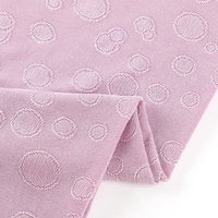 Tela jacquard personalizada para vestido de mujer, tejido de lujo de alta elasticidad texturizada de poliéster spandex PD, mezcla lisa de punto