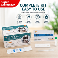 Test combiné Parvovirus/Giardia CPV/GIA Canin – Kit de détection vétérinaire rapide triple en une étape pour hôpitaux vétérinaires
