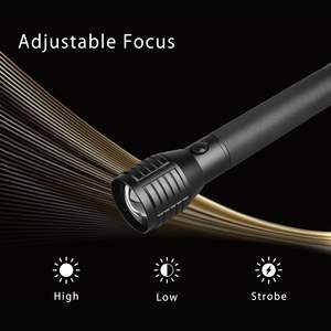 ไฟฉาย LED กันน้ำแบบชาร์จไฟได้ รุ่น Y16 กำลังสูง 20W ชาร์จผ่าน USB สำหรับตั้งแคมป์ มาตรฐาน IP44 ตัวเรือนอะลูมิเนียม ความสว่าง 1700LM ขายส่ง - Product Image 6