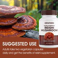 Capsules d'extrait de champignon Reishi OEM ODM sous marque privée – Soulagement du stress, soutien au sommeil, apaisement et relaxation pour adultes