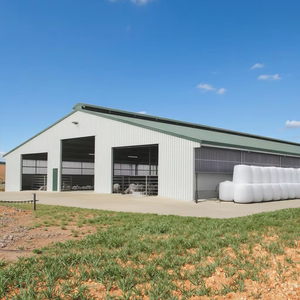 Bâtiment préfabriqué moderne d'entrepôt et d'atelier de structure en acier pour le stockage industriel, distribution de logistique et hangar de bétail - Product Image 3