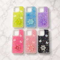 Coque de téléphone en TPU à motif papillon scintillant pour iPhone 17 16 15 14 13, coque arrière Bling Fleur pour Moto G Play 2021 G Power 2021 G05