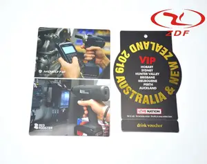Custom design CMYK offset creditcard size zwart PVC visitekaartjes