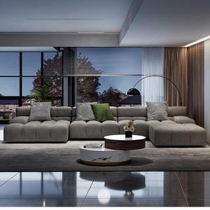 Sofás Modernos para Sala de Estar, Muebles para el Hogar, Sofá Modular de Lujo con Tapicería de Tela, Sofá Esquinero en Forma de L, Sofá Nórdico para Hoteles - Product Image 5