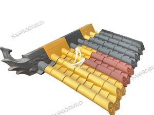 กระเบื้องหลังคาโพลีเมอร์เรซิ่นอายุการใช้งานยาวนานหลังคาเจดีย์พุทธหลังคาโบราณ<span class=keywords><strong>โบราณ</strong></span>เอเชียจีน - Product Image 5