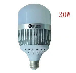Ad alta forma di Lumen T SMD lampadine a LED E27/E40 10W/30W/50W/100W di potenza bianco caldo giallo per uso di magazzino residenziale