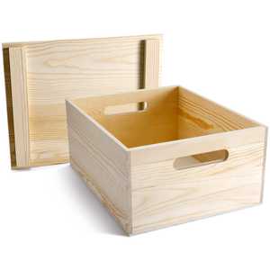 Eco-Friendly Pine <strong>Wood</strong> Rectangle Household <strong>Storage</strong> <strong>Box</strong> - Product Image 1