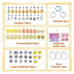 Luxury Gold Plated Women's Bracelet Custom Pendant Trendy <b>Plastic</b> <b>Beaded</b> Jewelry 66pcs Educational Fantasy Sci-Fi Theme Gift - Product Image 4