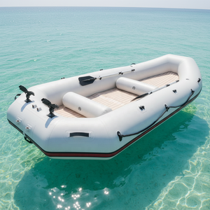 Bateau de pêche gonflable en PVC personnalisé avec support pour <span class=keywords><strong>canne</strong></span> à pêche, option moteur hors-bord, capacité de 100 à 500 kg - Product Image 2