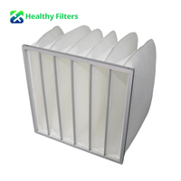 Filter Udara Kantong HVAC Berkualitas Tinggi Grosir dari Cina untuk Sistem Ventilasi Ruang Bersih Penghilang Debu