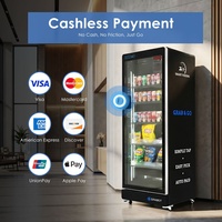 Distributeur automatique en libre-service 24h/24, distributeur automatique de collations et de boissons pour petites entreprises, distributeurs automatiques intelligents IA