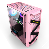 AntarcChill Micro ATX /ATX Custom Version Computer Case with Fans LED Handle Micro ATX PC Case