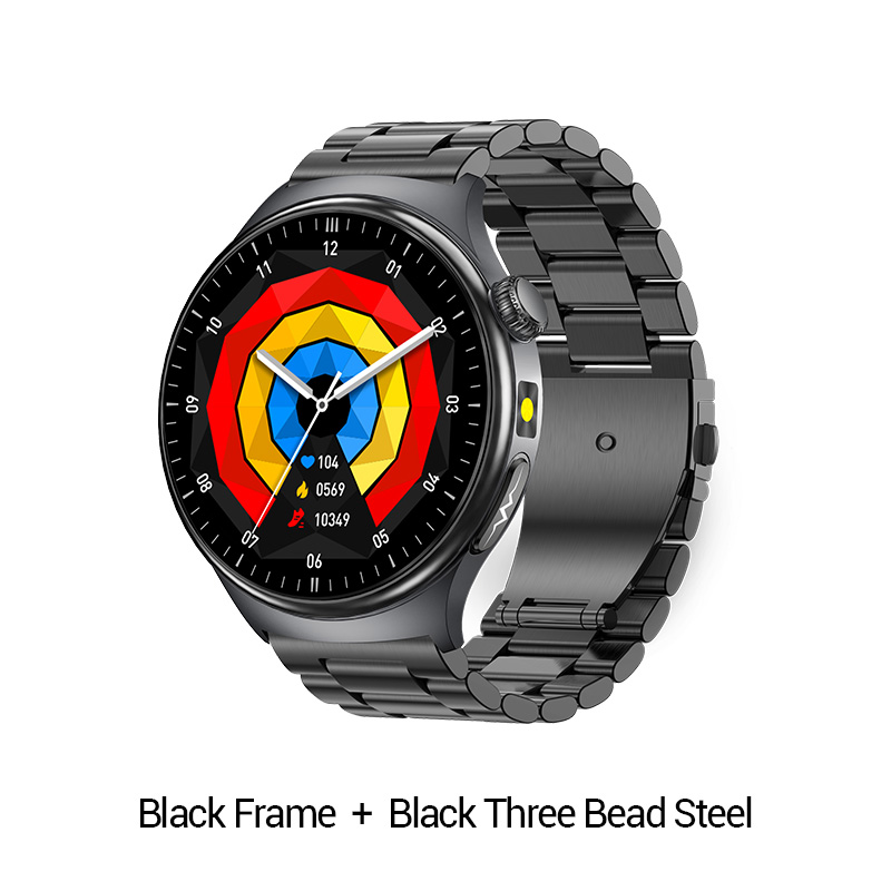 Black Frame  +  Black Three Bead Steel