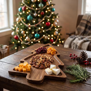 Planche à découper en noyer, bois massif, multi-usages, planche à <span class=keywords><strong>fromage</strong></span> de <span class=keywords><strong>Noël</strong></span>, décorations festives en bois, cadeau <span class=keywords><strong>pour</strong></span> <span class=keywords><strong>Noël</strong></span> - Product Image 5