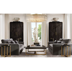 Proyecto personalizado American Modern Luxury Round Crystal Chandelier Lámpara colgante de gran tamaño Villa Decoración de luz interior - Product Image 3