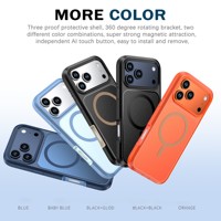 Étui de téléphone magnétique robuste et durable de qualité supérieure, en TPU souple, résistant aux chocs, anti-chute, pour les modèles iPhone et Samsung