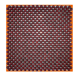 Tianren Car Seat Cushion Wooden Beads 45x45 Cm <b>Cooling</b> Mat Red Front Seat Cover Breathable Summer <b>Pad</b> - Product Image 3