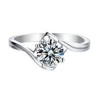 MuShan Designer-Schmuck 925 Sterling Silber Ring Brillanter Moissanit Maßgefertigter Ring für Sie 18K Vergoldet MST Patent-Ringe