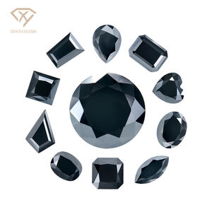 Piedra de moissanita suelta de color negro de corte de pera de diamante sintético de alta calidad precio por quilate para anillos de pera - Product Image 2