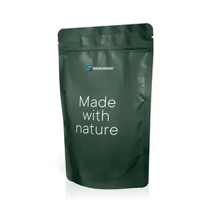 Custom Logo Eco-Vriendelijke Recyclebare Kraftpapier Navulling Tuit Pouch Voor Vloeibare Zeep Body Oil Lotion Handcrème Huidverzorging Verpakking