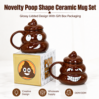 Nouveau design 3D unique personnalisé nouveauté tasse à café en céramique tasse en porcelaine