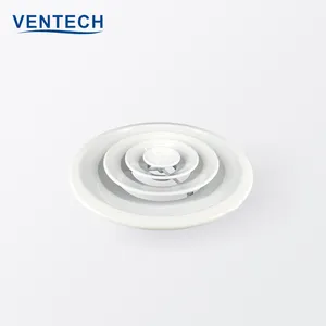 Высококачественная Алюминиевая Крышка вентиляционного отверстия от Ventech, круглые потолочные воздушные диффузоры для системы ОВКВ