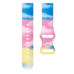 Correa de Silicona Impermeable con Estampado Nuevo de YHQ con Cierre de Mariposa para Samsung Galaxy Active 2, <span class=keywords><strong>Huawei</strong></span> Watch 4 GT2, Correa para Mujer - Product Image 3