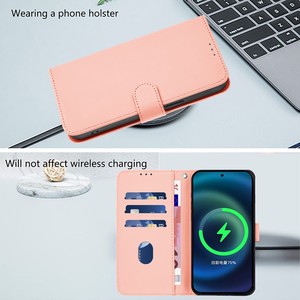 Étui portefeuille à rabat en cuir PU avec cordon, fentes pour cartes, protection antichoc pour Honor X8D 4G/ Honor 600/600 <span class=keywords><strong>Lite</strong></span> - Product Image 3