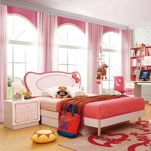 Rosa di Colore Camera Mobili Camera <span class=keywords><strong>Da</strong></span> Letto Per Bambini Set Neonati e Bambini Assortimenti per la Vendita di Alta Qualità In Legno Moderno Set - Product Image 1