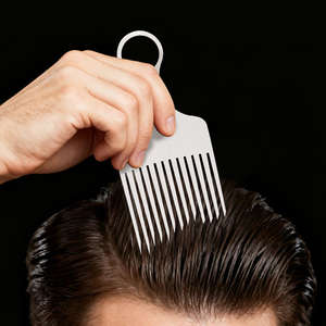 Peines Afro de Dientes Anchos para Peinar Cabello Rizado, Peines Afro de Metal, Herramientas de Peinado de Metal para Mujeres y Hombres - Product Image 3