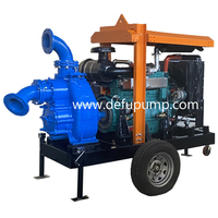 Pompe à eau monophasée haute pression DEFU TX6 OEM pour moteur diesel, auto-amorçante, 6 pouces, contrôle intelligent, accouplement flexible