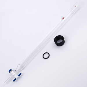 แก้วทดลองในห้องปฏิบัติการ CS Labglass ทำจากแก้วโบโรซิลิเกตใสเป่าด้วยมือ สำหรับคอลัมน์โครมาโทกราฟี พร้อมข้อต่อแบบ Rodaviss 24/40 - Product Image 3