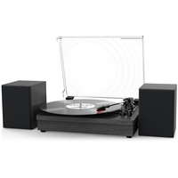 Tocadiscos de Vinilo Portátil de Alta Calidad con Grabador y 2 Altavoces Externos Reproductor de Gramófono y Discos de Vinilo