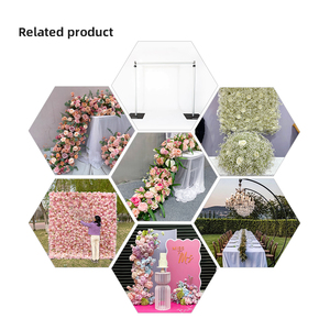 Promise Rose Table Fleur Coureur De Mariage Décoration Toile De Fond Fleur Artificielle Coureur - Product Image 5