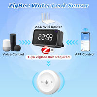 Sensor level kebocoran air IP66 Alarm detektor aplikasi celup Tuya Zigbee Sensor kebocoran air