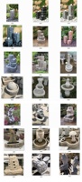 Fuentes de agua de piedra para lavabo de jardín