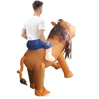 Costume de lion gonflable pour adulte, convient aux personnes de 1,5 à 2 m. Idéal pour Noël, le cosplay, les fêtes, les spectacles sur scène et les bals masqués